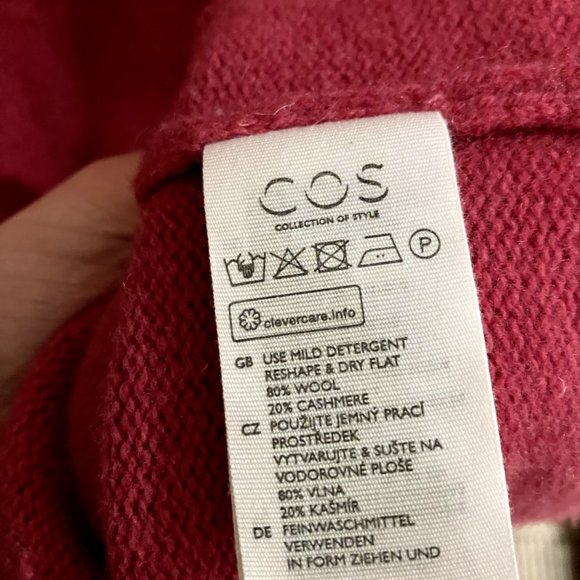 COS fuschia pink sweater dress - Picture 6 of 6